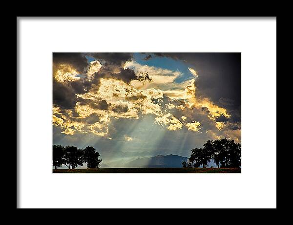 Forest Framed Print featuring the photograph Sunlight Raining Down From the Heavens by James BO Insogna