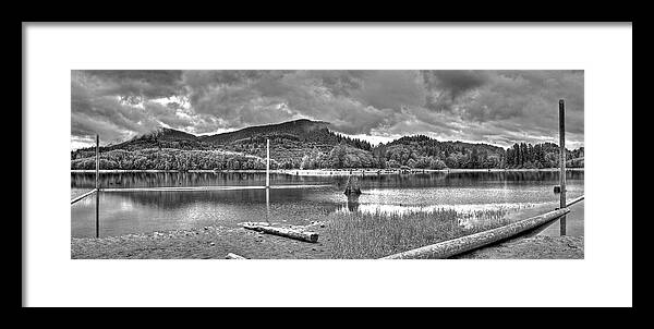 Panorama Framed Print featuring the photograph Sunny Beach Point 3 by SC Heffner