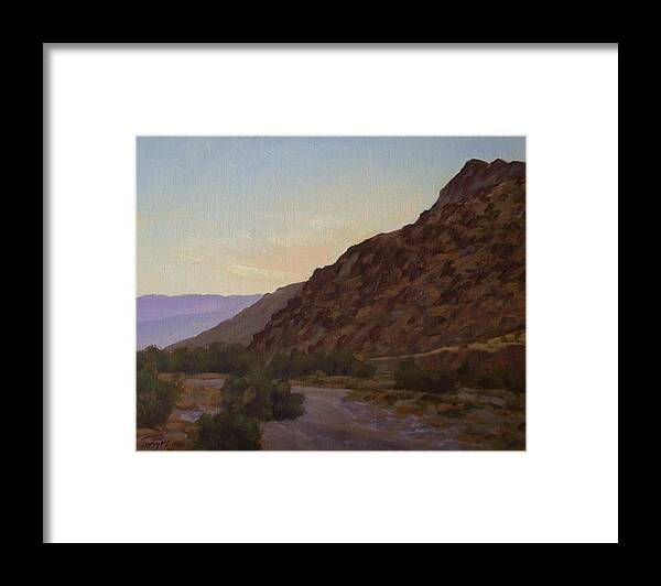 Plein Air Painting Framed Print featuring the painting Sunrise Araby Ridge by James H Toenjes