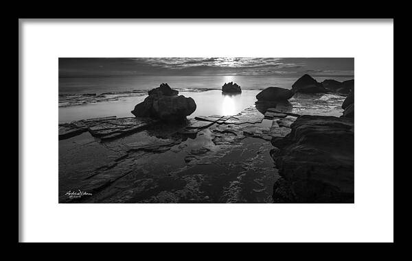 Sunrise Framed Print featuring the photograph Sunrise at Forresters by Andrew Dickman