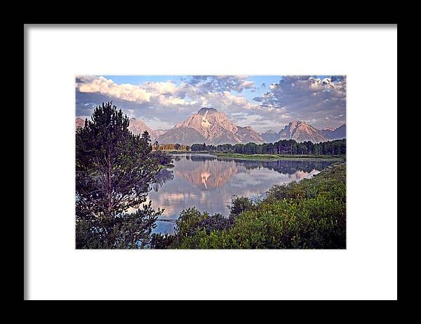 Grand Teton National Park Framed Print featuring the photograph Sunrise at Oxbow Bend 4 by Marty Koch