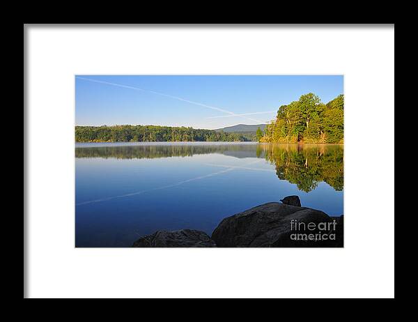 Sunrise Framed Print featuring the photograph Sunrise Cross by Randy Rogers
