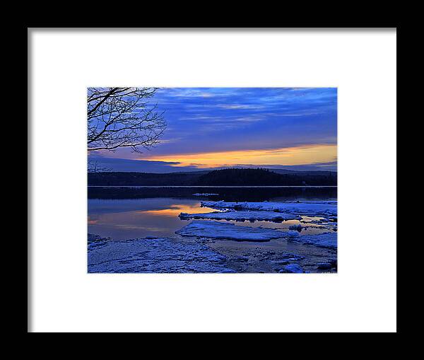 Saint John Framed Print featuring the photograph Sunrise in New Brunswick by Ken Morris