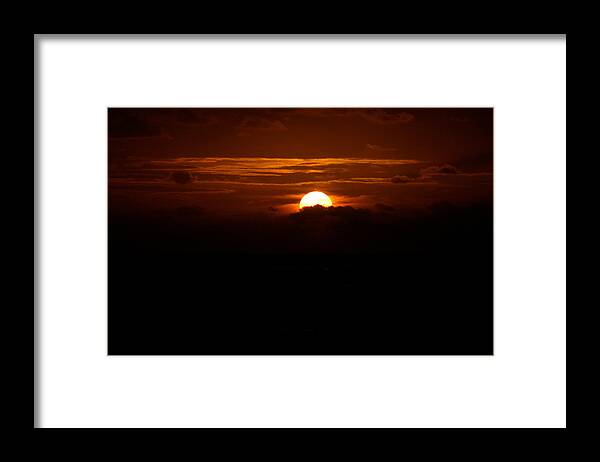 Hawaii Framed Print featuring the photograph Sunrise in the Clouds - mua ka malamalama, first light by Lehua Pekelo-Stearns