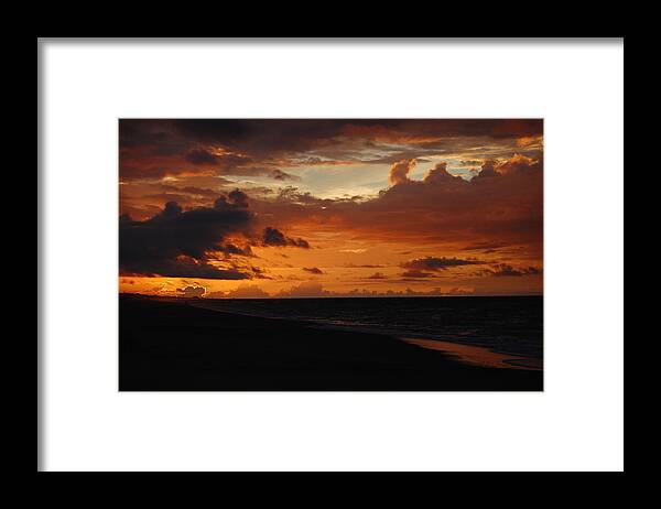 Beach Framed Print featuring the photograph Sunrise by Mim White