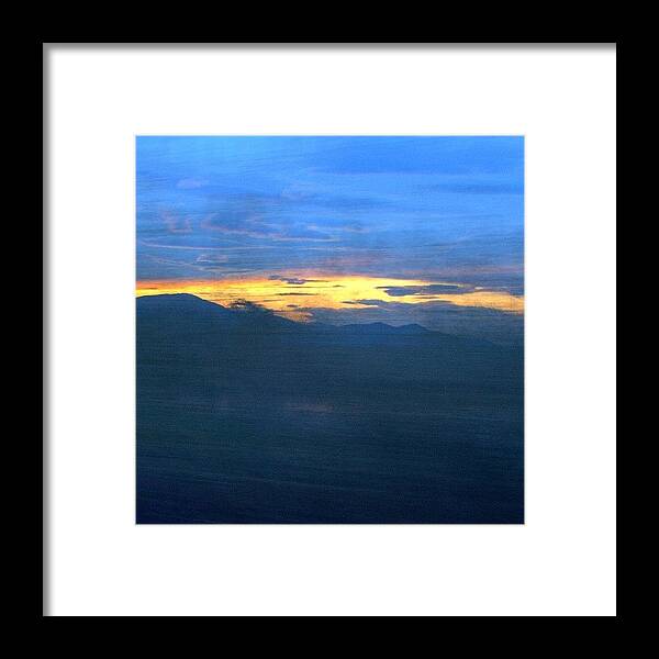 Mountains Framed Print featuring the photograph #sunrise #morning #movement #blur by Mariana Mincu