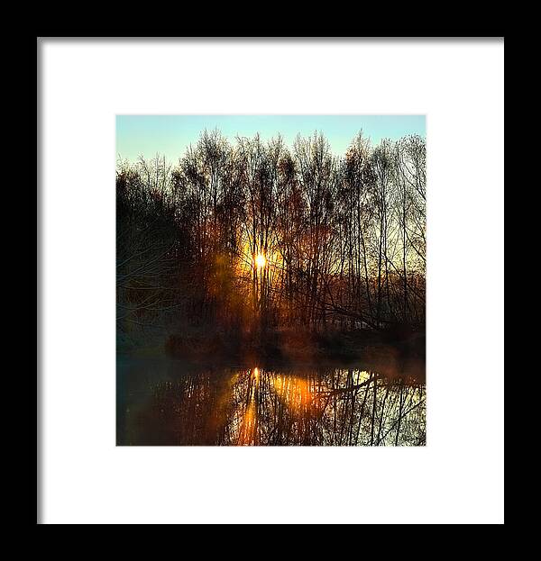 Sunrise October 31 2014 Framed Print featuring the photograph Sunrise October 31 2014 by Leif Sohlman