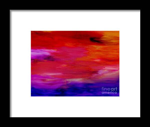 Sunrise Framed Print featuring the painting Sunrise of My Soul by Tracy Evans