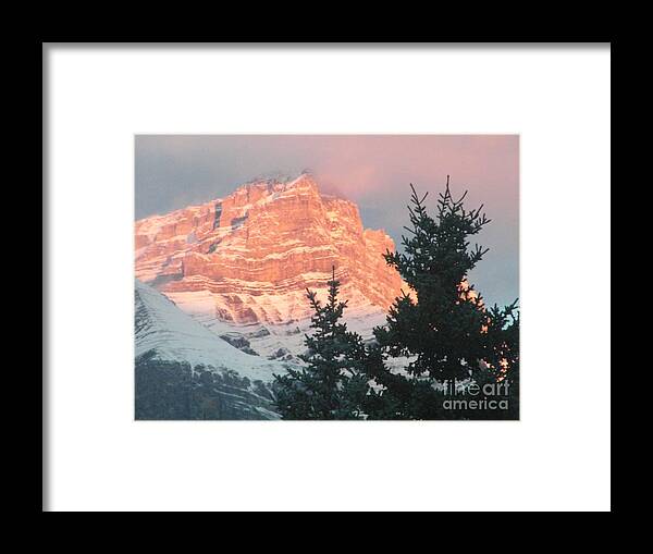 Sunrise Framed Print featuring the photograph Sunrise on the Mountain by Ann E Robson