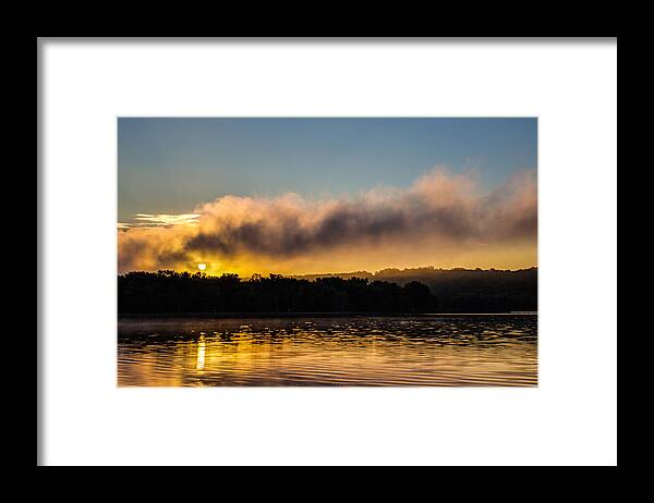 Sunrise Framed Print featuring the photograph Sunrise on the St. Croix by Adam Mateo Fierro