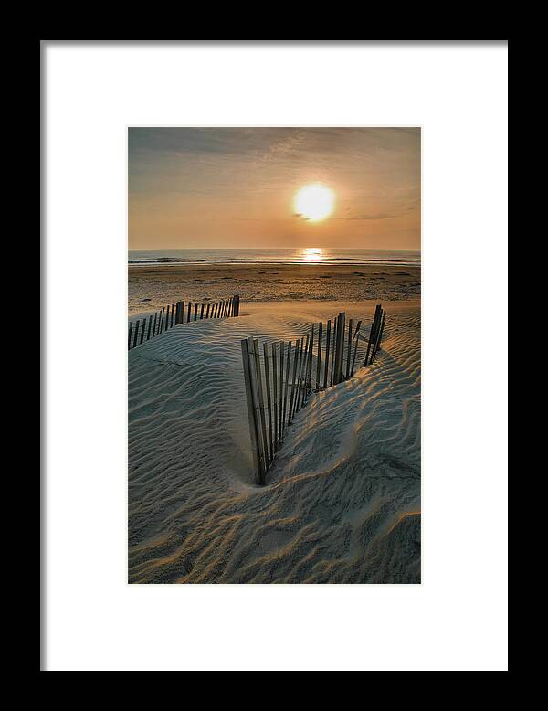 Outer Banks Prints Framed Print featuring the photograph Sunrise Over Hatteras by Steven Ainsworth