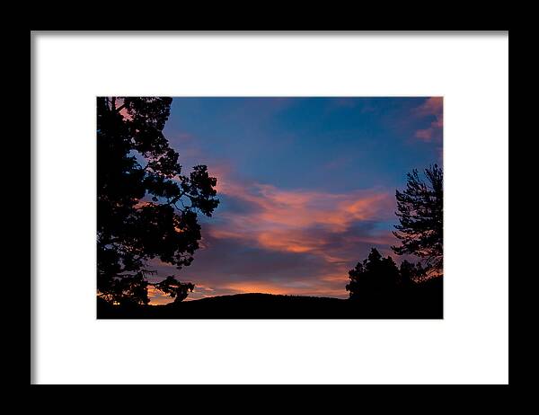 Mammoth Hot Springs Framed Print featuring the photograph Sunrise Over Mammoth Campground by Frank Madia