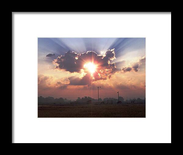 Osage Framed Print featuring the photograph Sunrise Over The Osage by The GYPSY