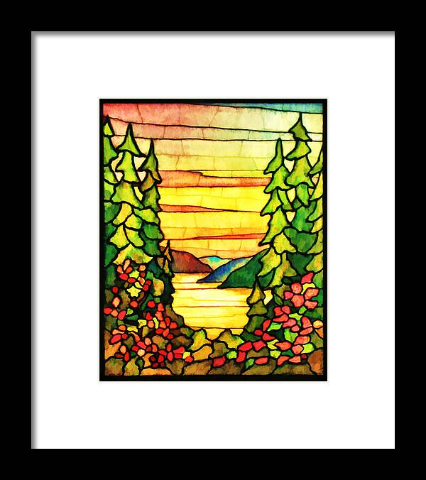 Mountains Framed Print featuring the digital art Sunrise Sunset by Rick Wicker