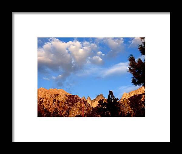 Whitney Portal Framed Print featuring the photograph Sunrise Whitney Portal by Amelia Racca