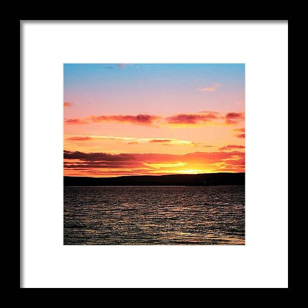 Iclandscapes Framed Print featuring the photograph Sunset - Orkney Islands by Luisa Azzolini