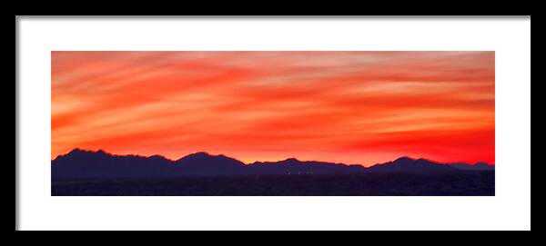Sunset Framed Print featuring the photograph Sunset Algodones Dunes by Hugh Smith