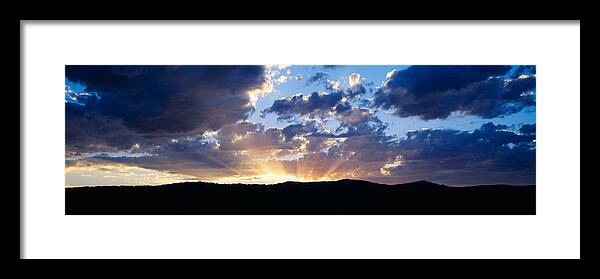 Photography Framed Print featuring the photograph Sunset Along Route 95, Idaho by Panoramic Images