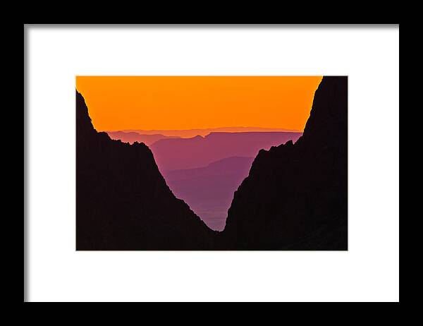 Texas Framed Print featuring the photograph Sunset at Big Bend by Ben Graham