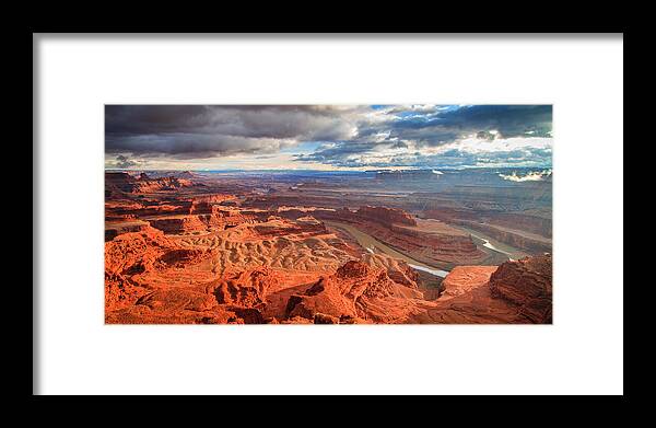 Scenics Framed Print featuring the photograph Sunset At Dead Horse Point by Matthew Crowley Photography