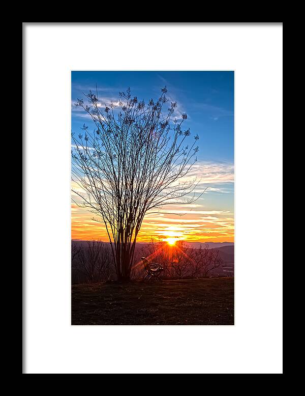 Sunset Framed Print featuring the photograph Sunset at Jump Off Rock by John Haldane