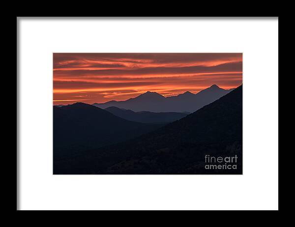 Al Andersen Framed Print featuring the photograph Sunset At Montezuma Pass by Al Andersen