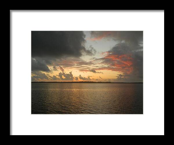 Sunset Framed Print featuring the photograph Sunset Before Funnel Cloud 5 by Gallery Of Hope 