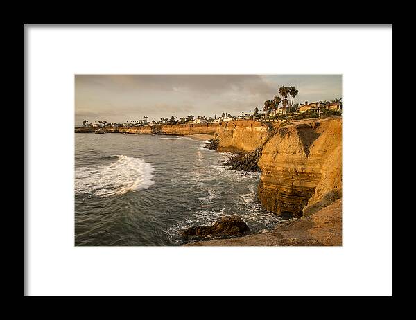 Photography Framed Print featuring the photograph Sunset Cliffs 3 by Lee Kirchhevel
