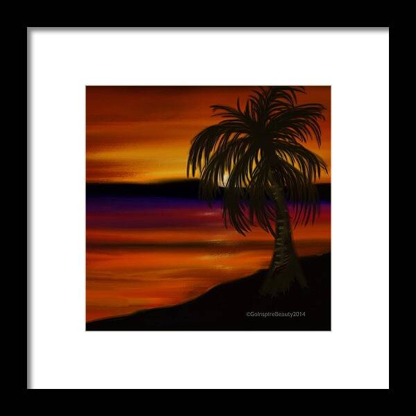 Ipad Framed Print featuring the photograph Sunset Escape by J Lopez