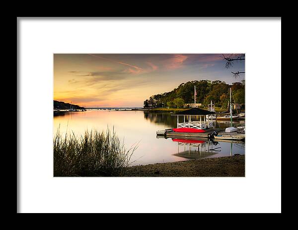 Sunset Framed Print featuring the photograph Sunset in Centerport by Alissa Beth Photography