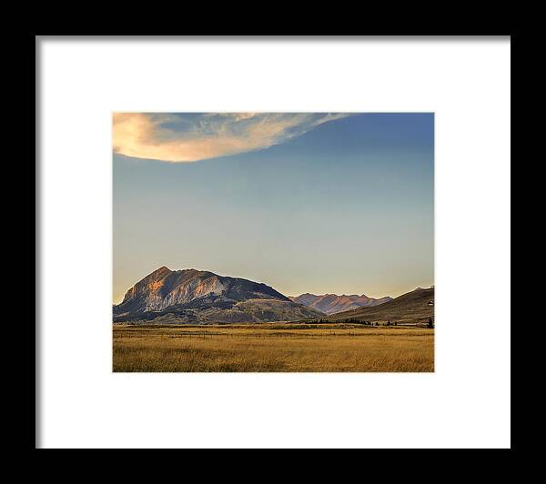 Colorado Framed Print featuring the photograph Sunset in Crested Butte by VCK Photos