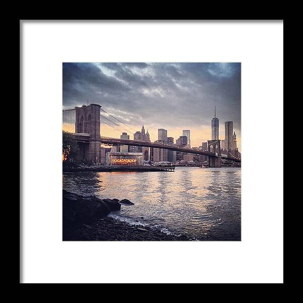  Framed Print featuring the photograph Sunset In Gotham by Randy Lemoine