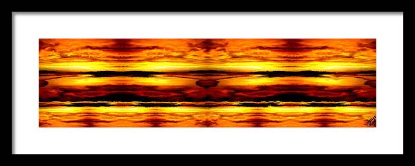 Sunset Framed Print featuring the painting Sunset in Heaven by Bruce Nutting