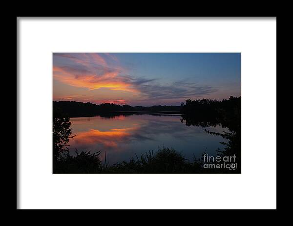 Sunset Framed Print featuring the photograph Sunset In Pastels by Geri Glavis