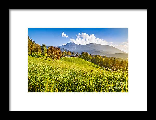 Alpen Framed Print featuring the photograph Sunset in the Alps by JR Photography