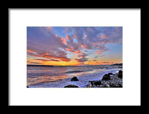 Sunset Framed Print featuring the photograph Sunset by Kathy King