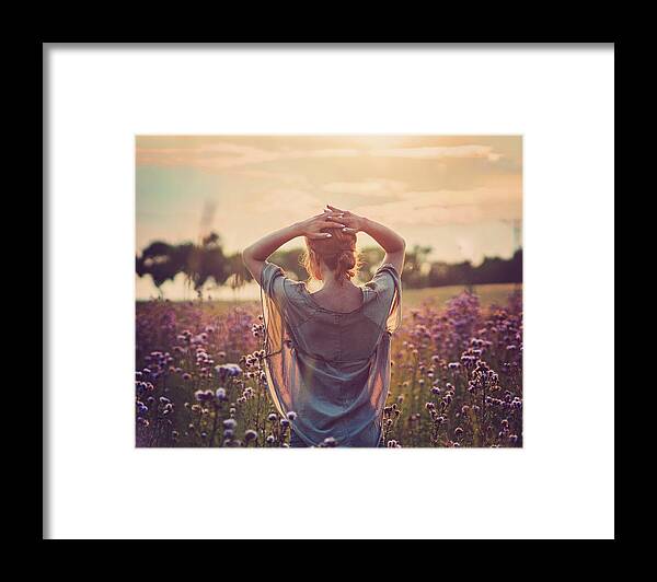 Sunset Framed Print featuring the photograph Sunset by Magdalena Wolk