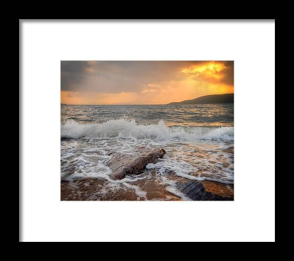 Sunset Framed Print featuring the photograph Sunset of Firth of Lorn by Ray Devlin