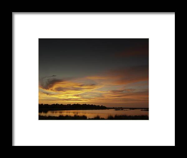 Florida Framed Print featuring the photograph Sunset over Florida 002 by Phil And Karen Rispin