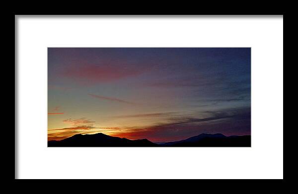  Framed Print featuring the photograph Sunset Over Hominy Valley by Hominy Valley Photography
