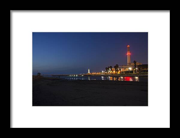 Sunset Framed Print featuring the photograph Sunset over Riding station Tel Aviv - 1 by Dubi Roman