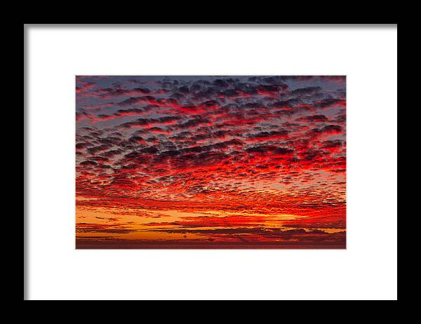 Pacific Framed Print featuring the photograph Sunset over Saunder's Reef by Kathleen Bishop