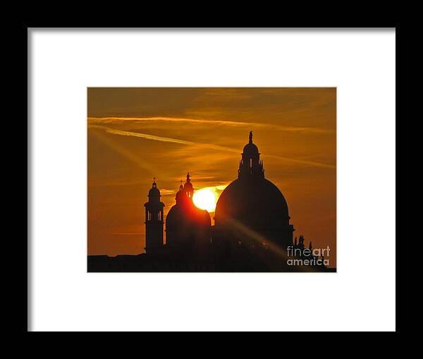 Sunset Framed Print featuring the photograph Sunset Over Venice by Marguerita Tan