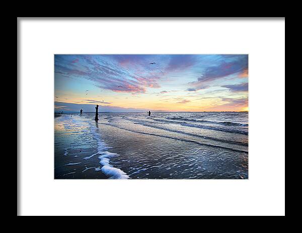 Sunset Framed Print featuring the photograph Sunset Paradise Jekyll Island by Betsy Knapp
