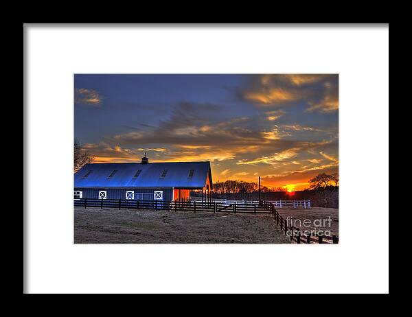 Reid Callaway Sunset Framed Print featuring the photograph Sunset Reflections by Reid Callaway