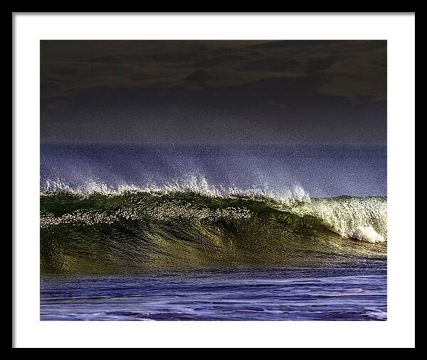 Coast Framed Print featuring the photograph Sunset Wave by Don Hoekwater Photography