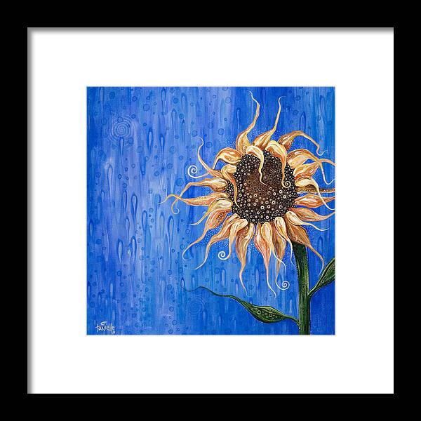 Floral Framed Print featuring the painting Sunshine After the Rain by Tanielle Childers