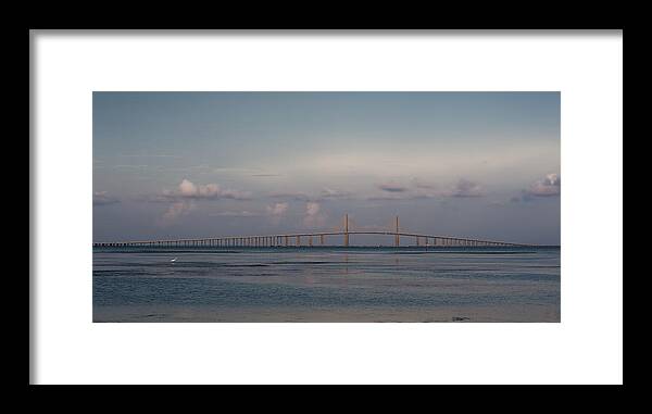 Florida Framed Print featuring the photograph Sunshine Skyway Bridge by Steven Sparks