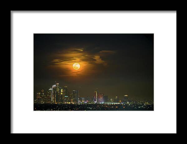 Moon Framed Print featuring the photograph Super Blue Bloody Moon by Eunice Kim