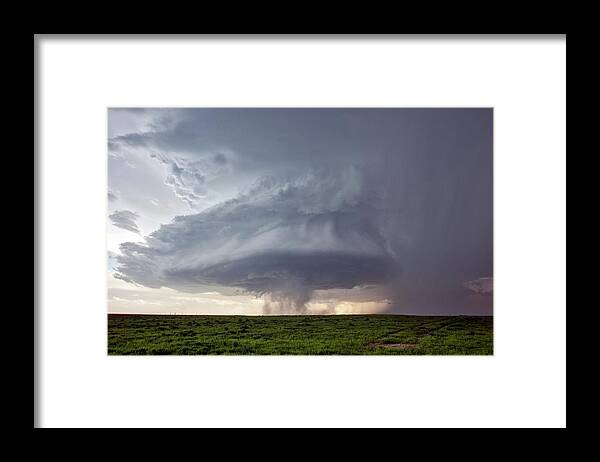 Cloud Framed Print featuring the photograph Supercell Thunderstorm by Roger Hill